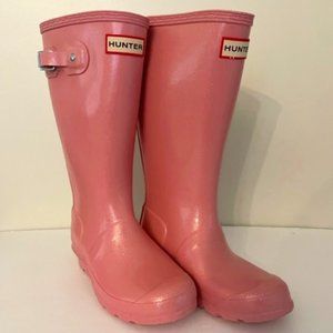 HUNTER - Kids - Glossy Glitter Rain Boots